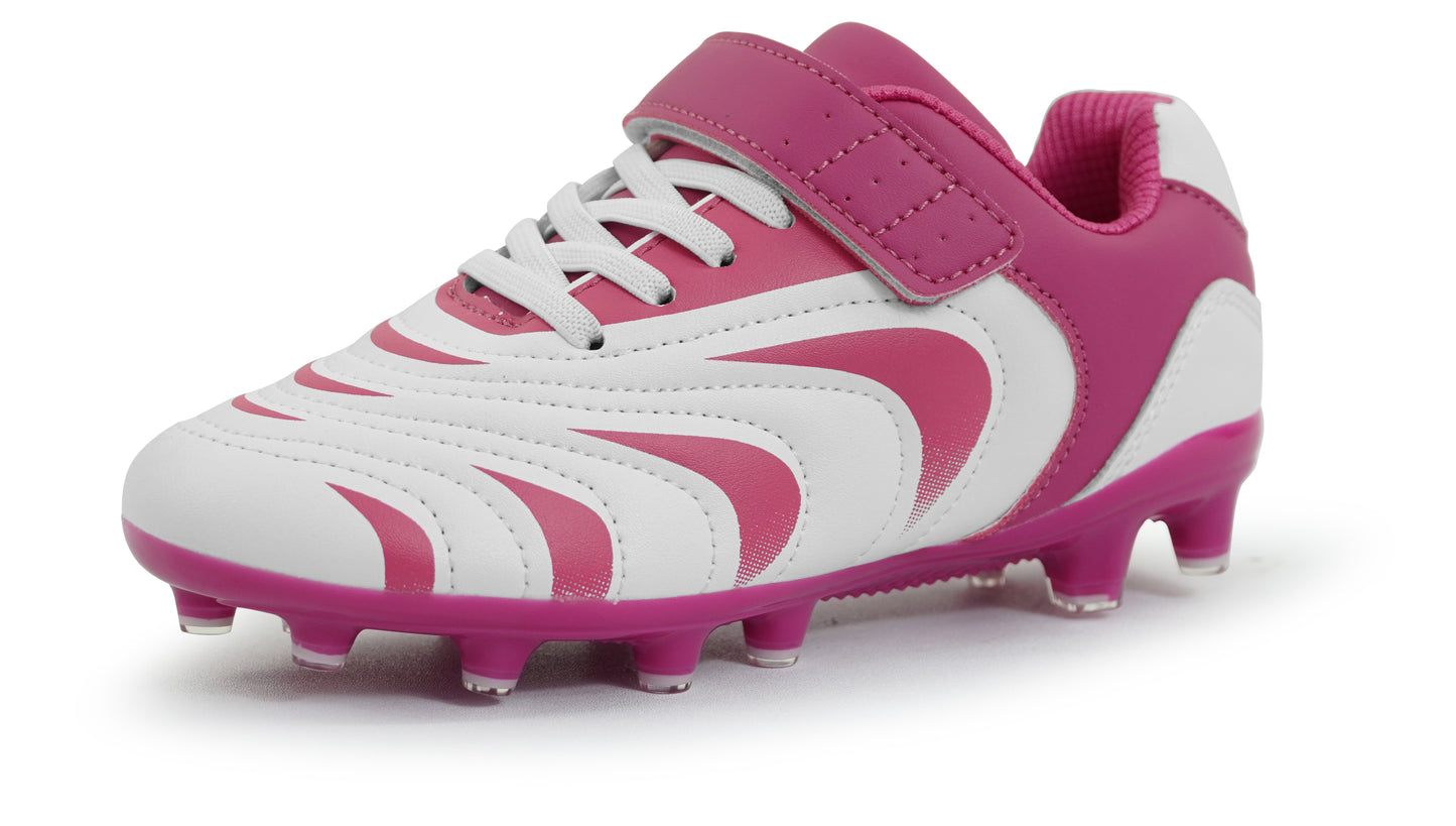 BomKinta Unisex-Child Soccer Cleats - Kids Football Shoes - FG Athletic Outdoor for Boys Girls