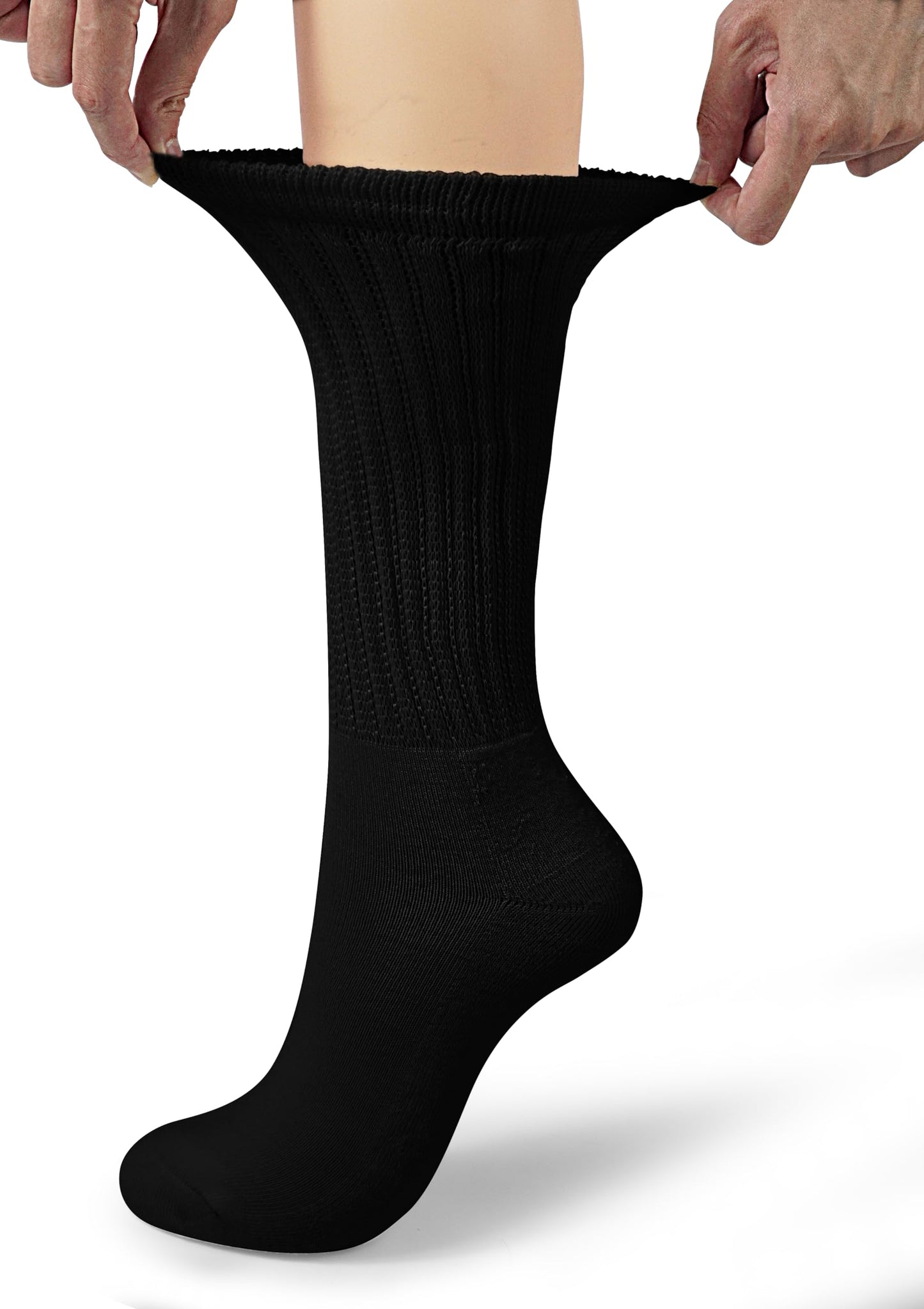 BomKinta Crew Slouch Socks Women - Retro Scrunch Short Sock - Soft Solid Ankle Socks Size 5-11