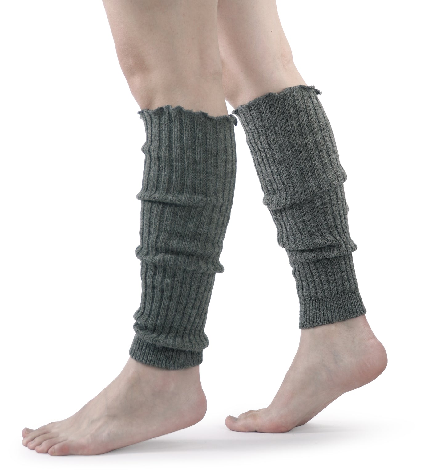 BomKinta Leg Warmers for Women - Soft Fashion Knit Calf Accessories - Cute 80s Ruffle Leg Sleeves for Party Yoga