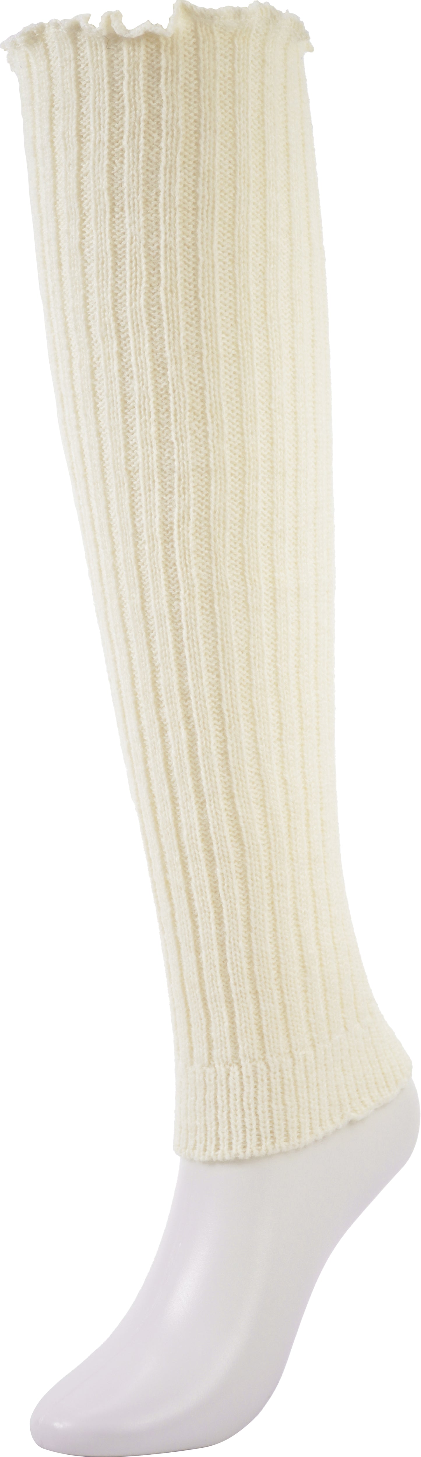 BomKinta Leg Warmers for Women - Soft Fashion Knit Calf Accessories - Cute 80s Ruffle Leg Sleeves for Party Yoga
