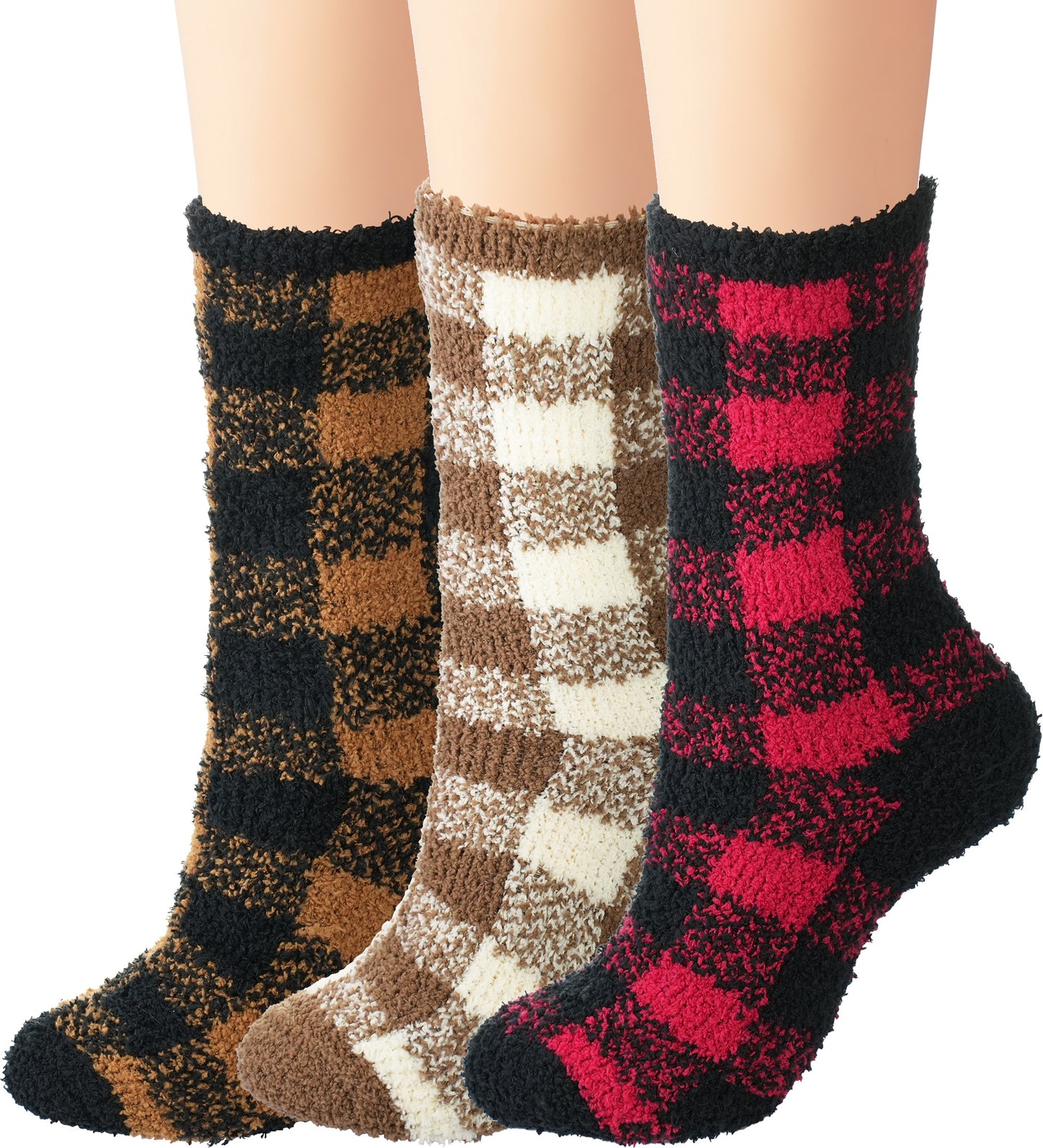 BomKinta Fuzzy Socks Women - Winter House Slipper Sock - Cozy Thick Warm Sleeping Gifts for Women Size 5-10