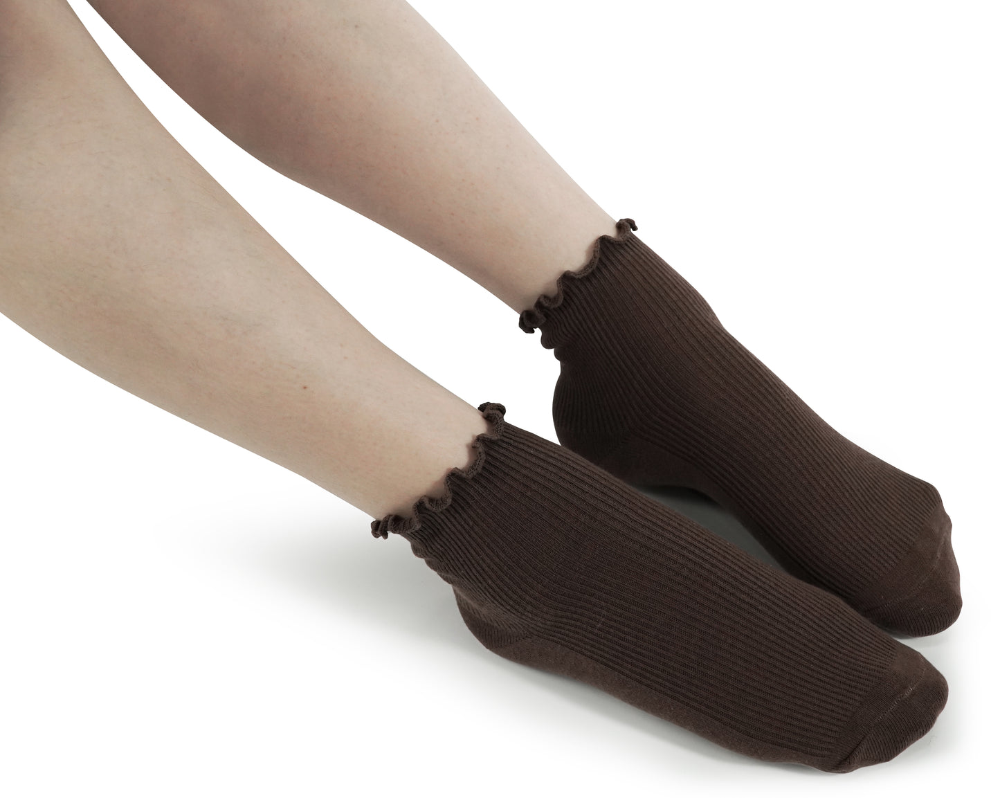 BomKinta Ankle Ruffle Socks Women - Cute Crew Frilly Sock - Low Cut Cotton Socks