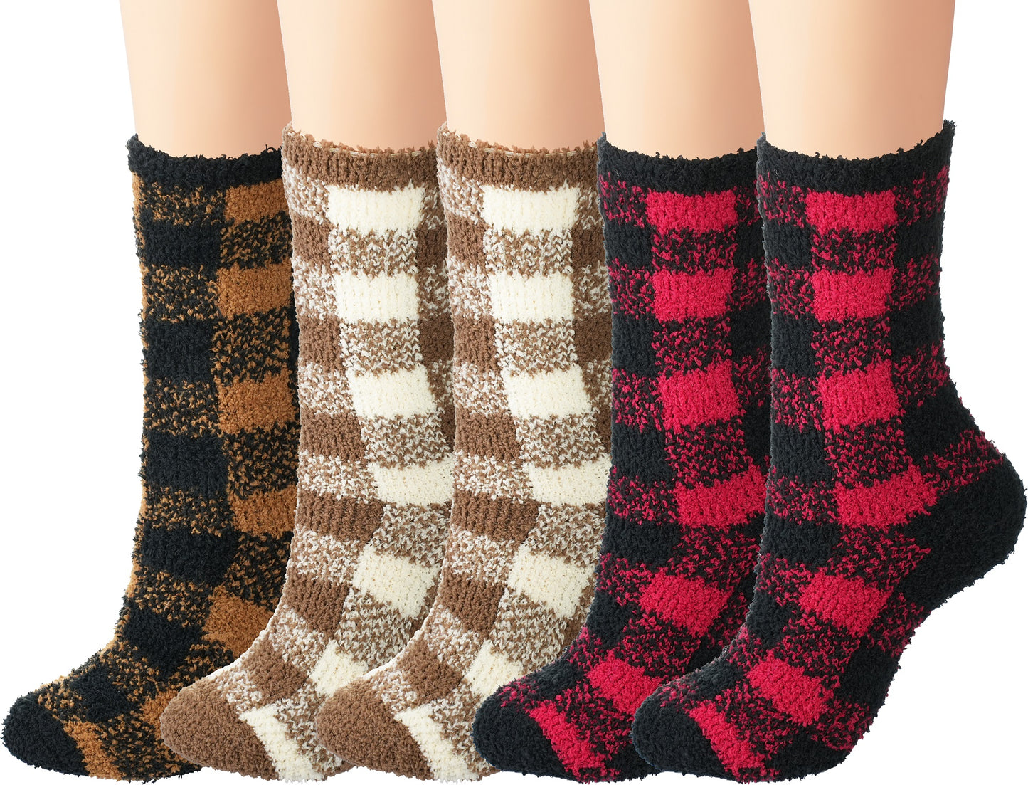 BomKinta Fuzzy Socks Women - Winter House Slipper Sock - Cozy Thick Warm Sleeping Gifts for Women Size 5-10