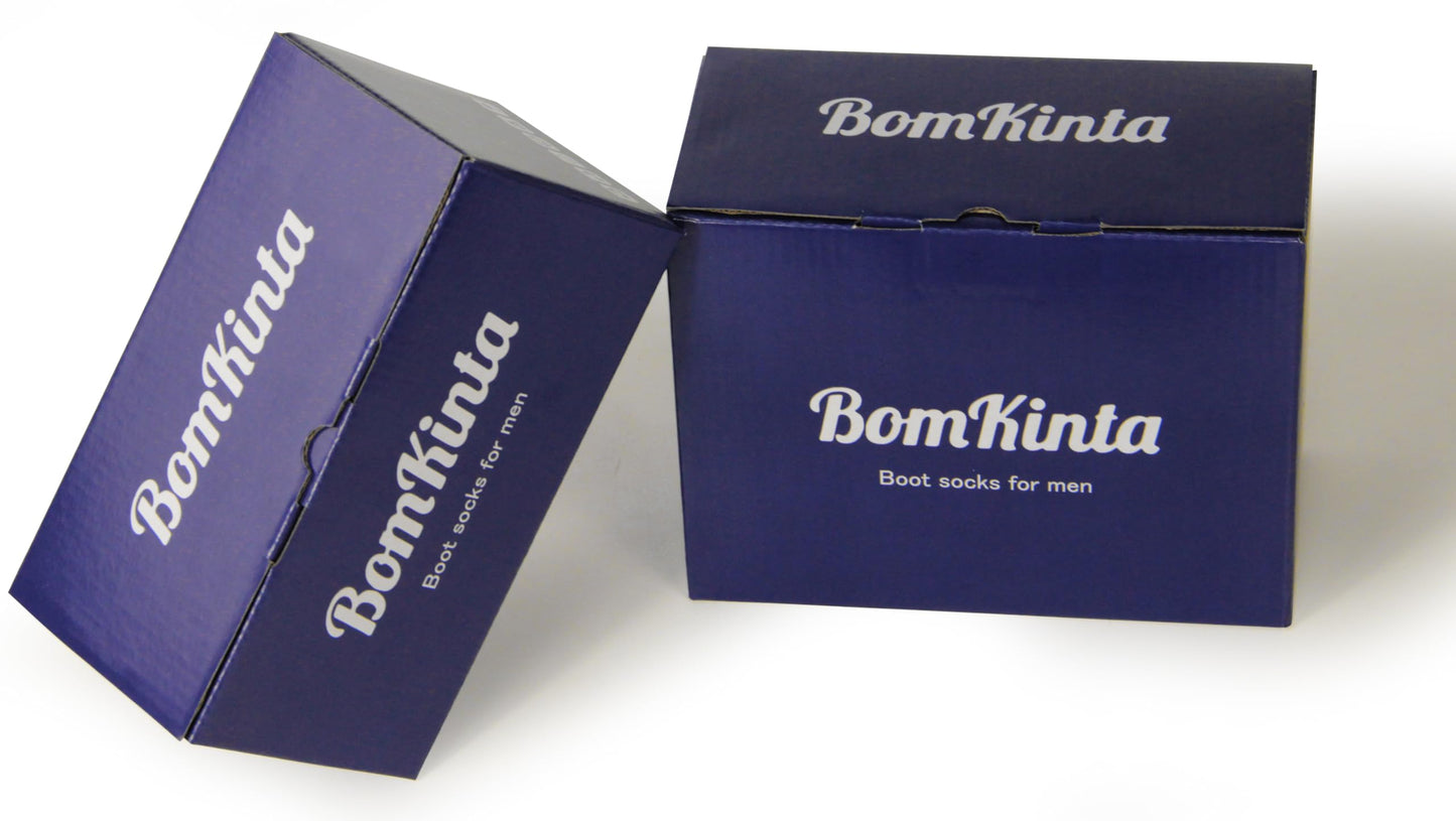 BomKinta Boot Socks for Men - Solid Winter Socks Thick Warm Work Socks Size 7-12
