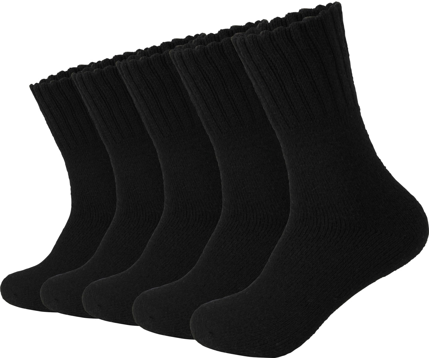 BomKinta Boot Socks for Men - Solid Winter Socks Thick Warm Work Socks Size 7-12