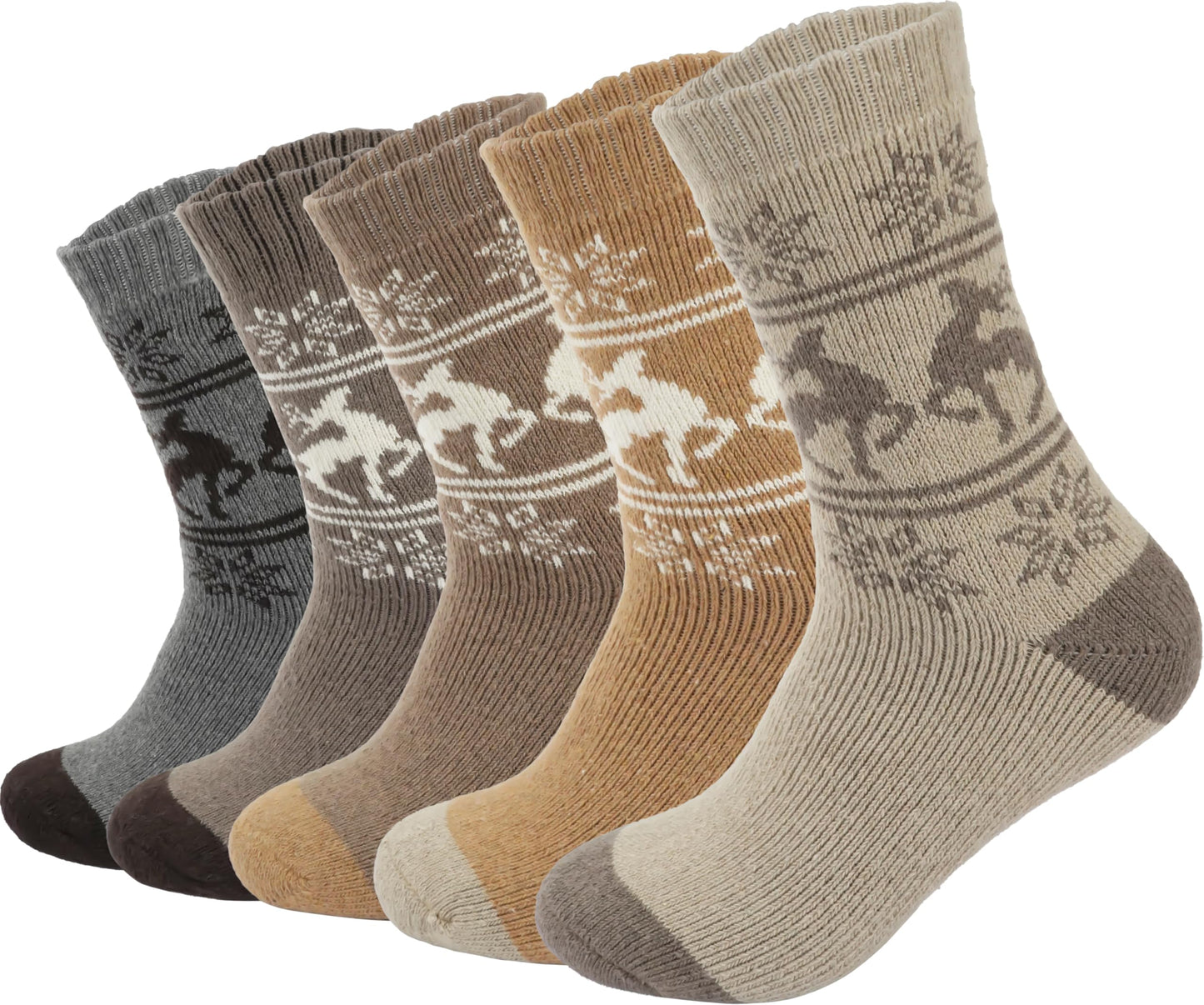 BomKinta Boot Socks for Men - Solid Winter Socks Thick Warm Work Socks Size 7-12