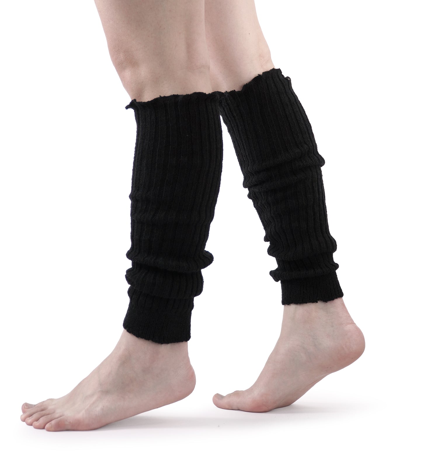 BomKinta Leg Warmers for Women - Soft Fashion Knit Calf Accessories - Cute 80s Ruffle Leg Sleeves for Party Yoga