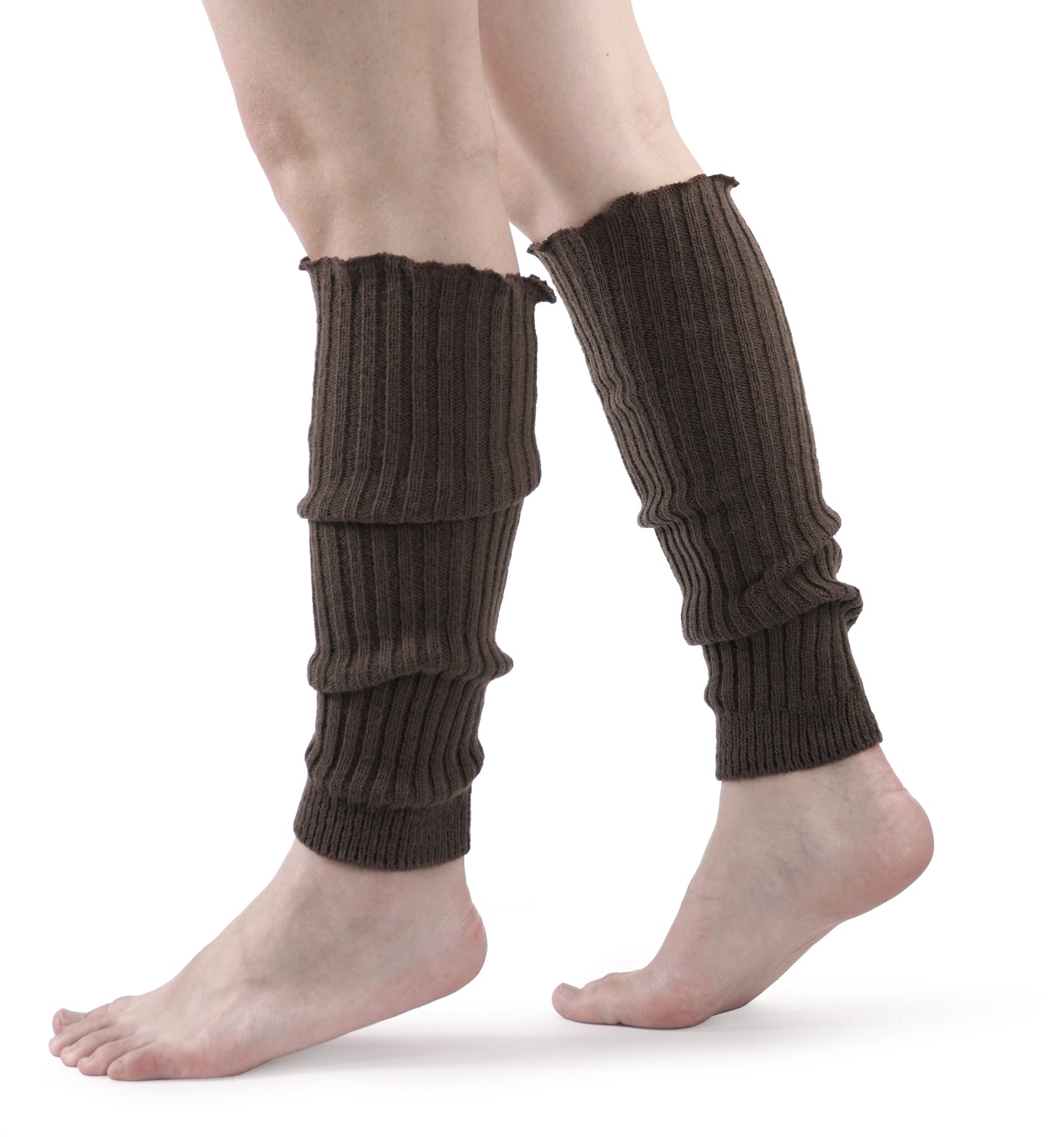 BomKinta Leg Warmers for Women - Soft Fashion Knit Calf Accessories - Cute 80s Ruffle Leg Sleeves for Party Yoga