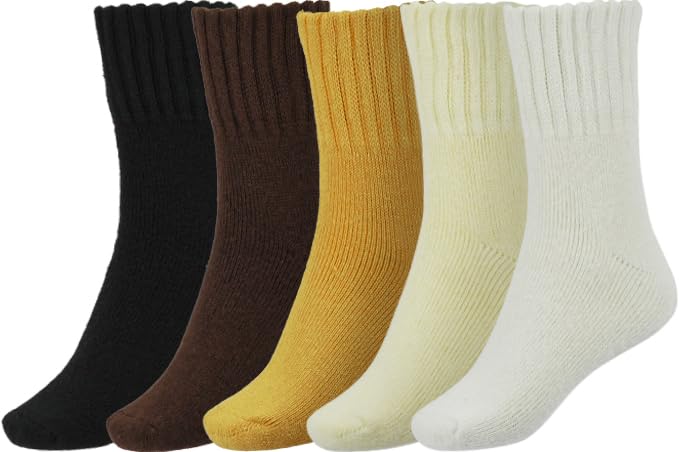BomKinta Boot Socks for Women Winter Solid Thick Warm Socks Cozy Crew Socks Christmas Gift