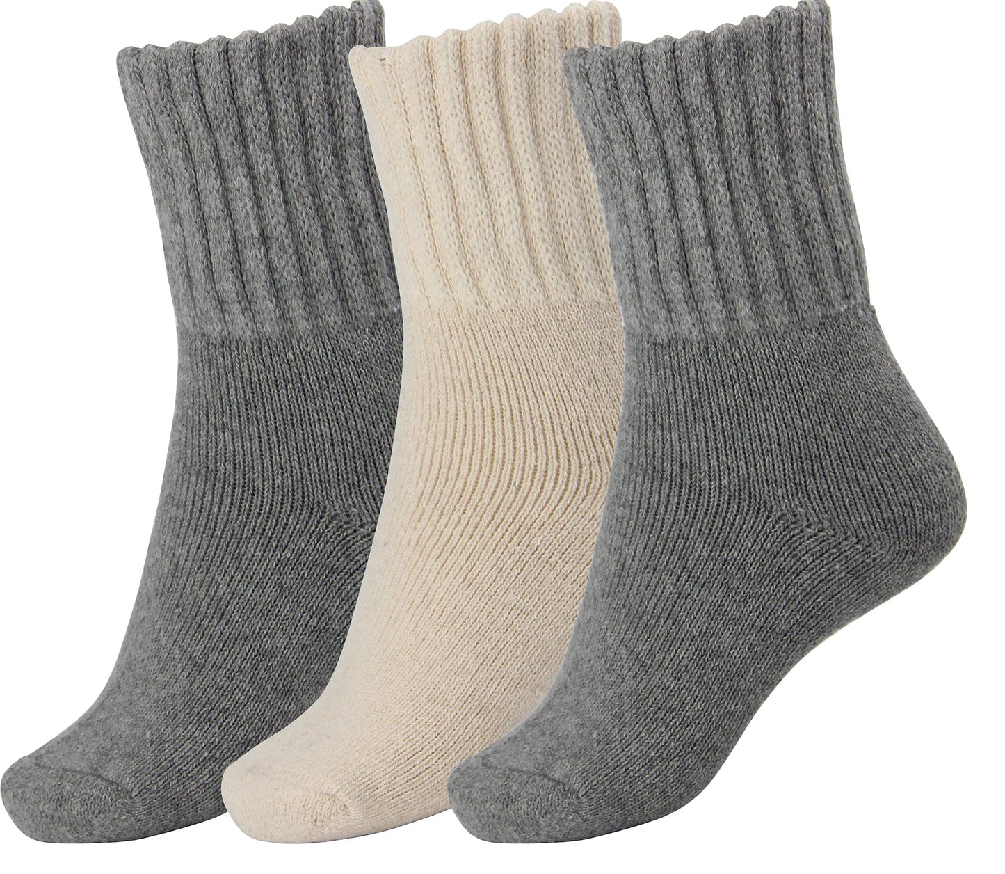 BomKinta Boot Socks for Women Winter Solid Thick Warm Socks Cozy Crew Socks Christmas Gift
